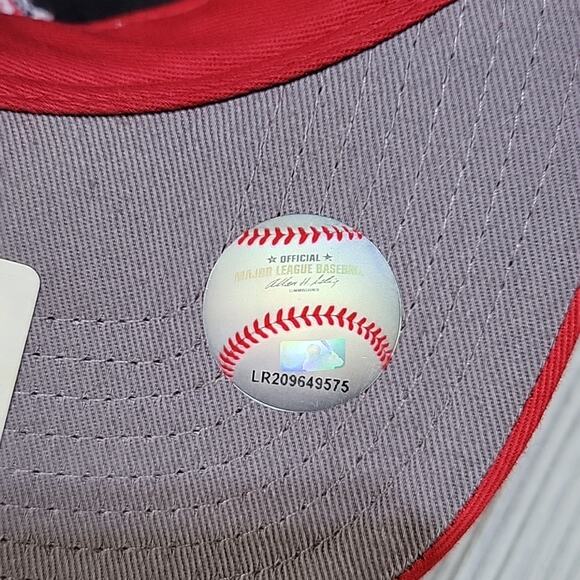 47 Forty Seven MLB Angels Home Rep Cap, Red, Snapback, Sm--Md, Youth - Picture 7 of 9